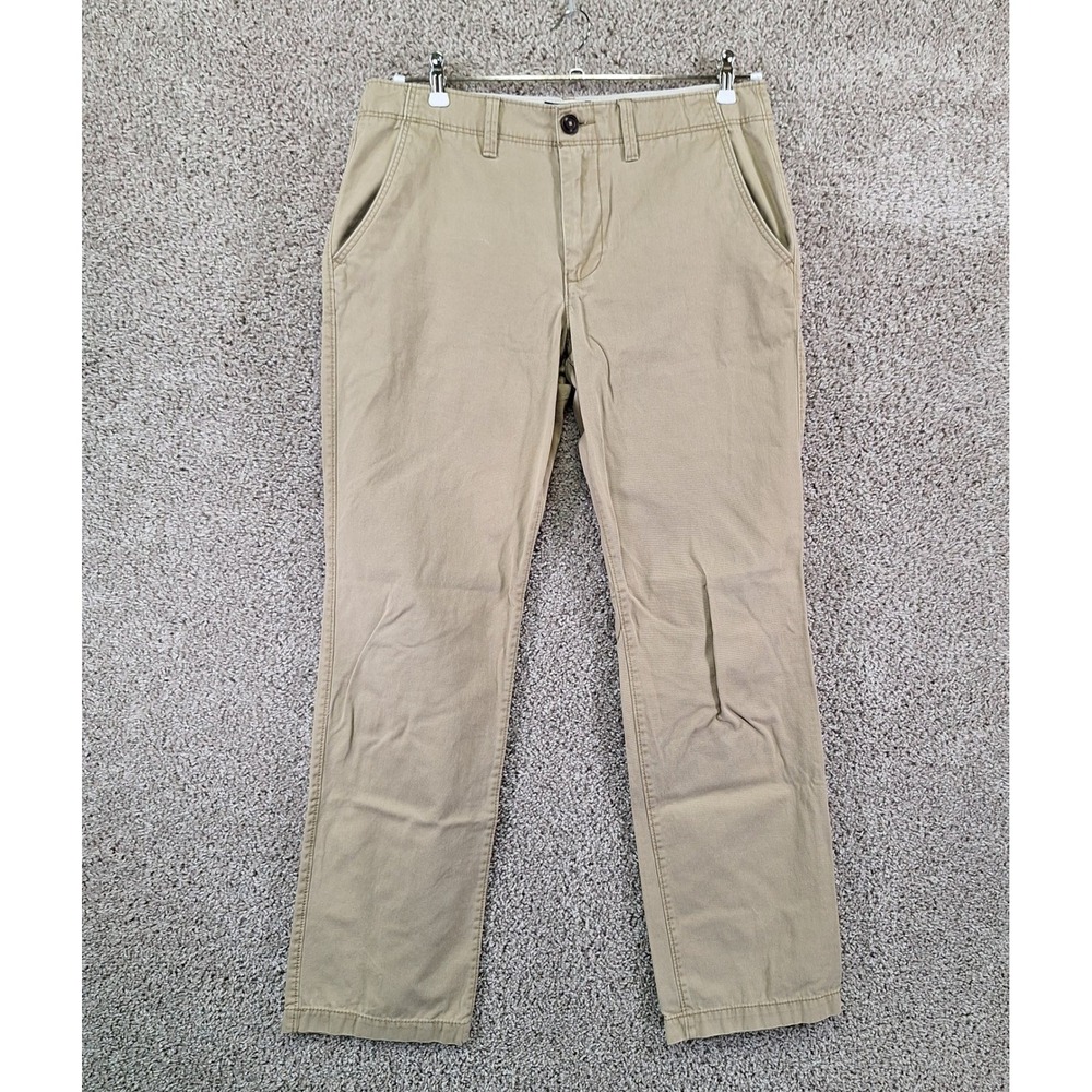 American Eagle Pants Mens 32 (Fits W35xL32) Khaki Relaxed Straight Chino Casual